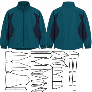 Moldes de confeccion para HOMBRES Camperas Chaqueta 10467