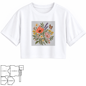 Moldes de confeccion para DAMAS Remeras Remera 7914