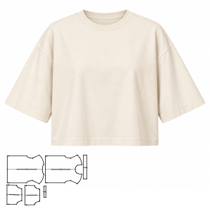 Moldes de confeccion para DAMAS Remeras Remera 10445