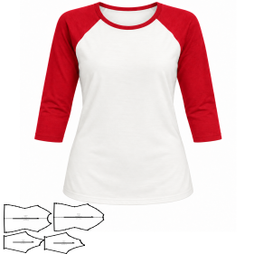 Moldes de confeccion para DAMAS Remeras Camiseta 6950